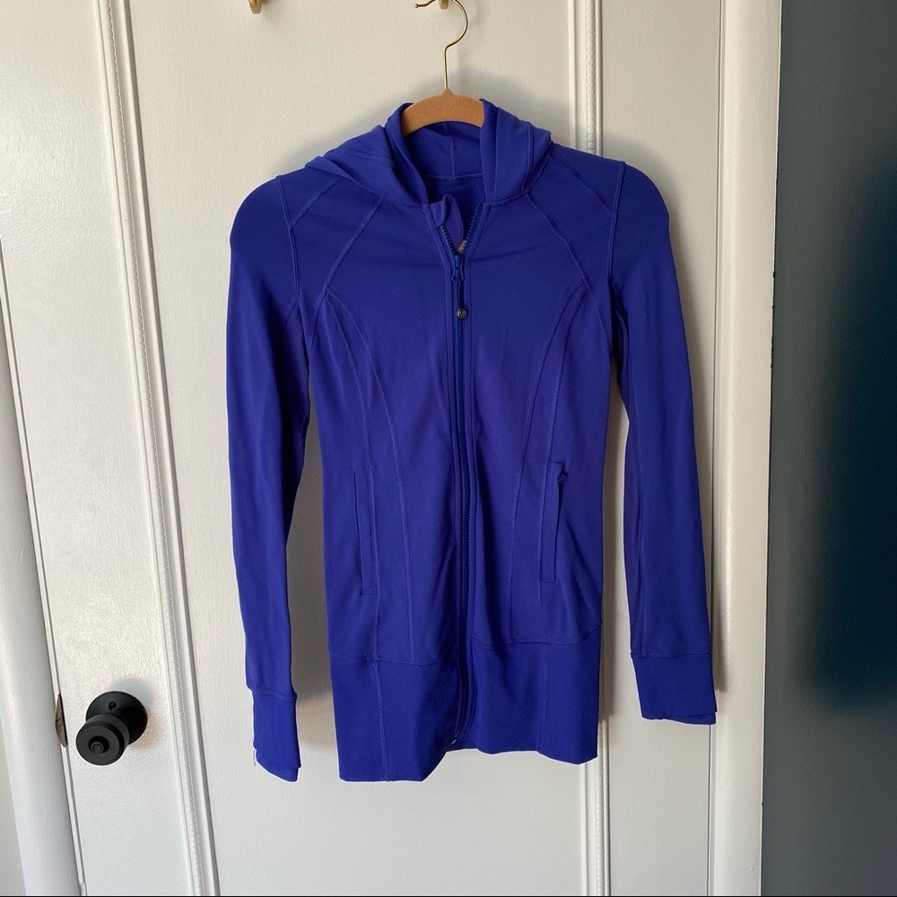 Lululemon Zip Up Hoodie Jacket - 2 - Cobalt Blue